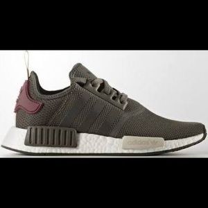 adidas Wmns NMD_R1 'Olive Maroon' Sneakers 7.5
